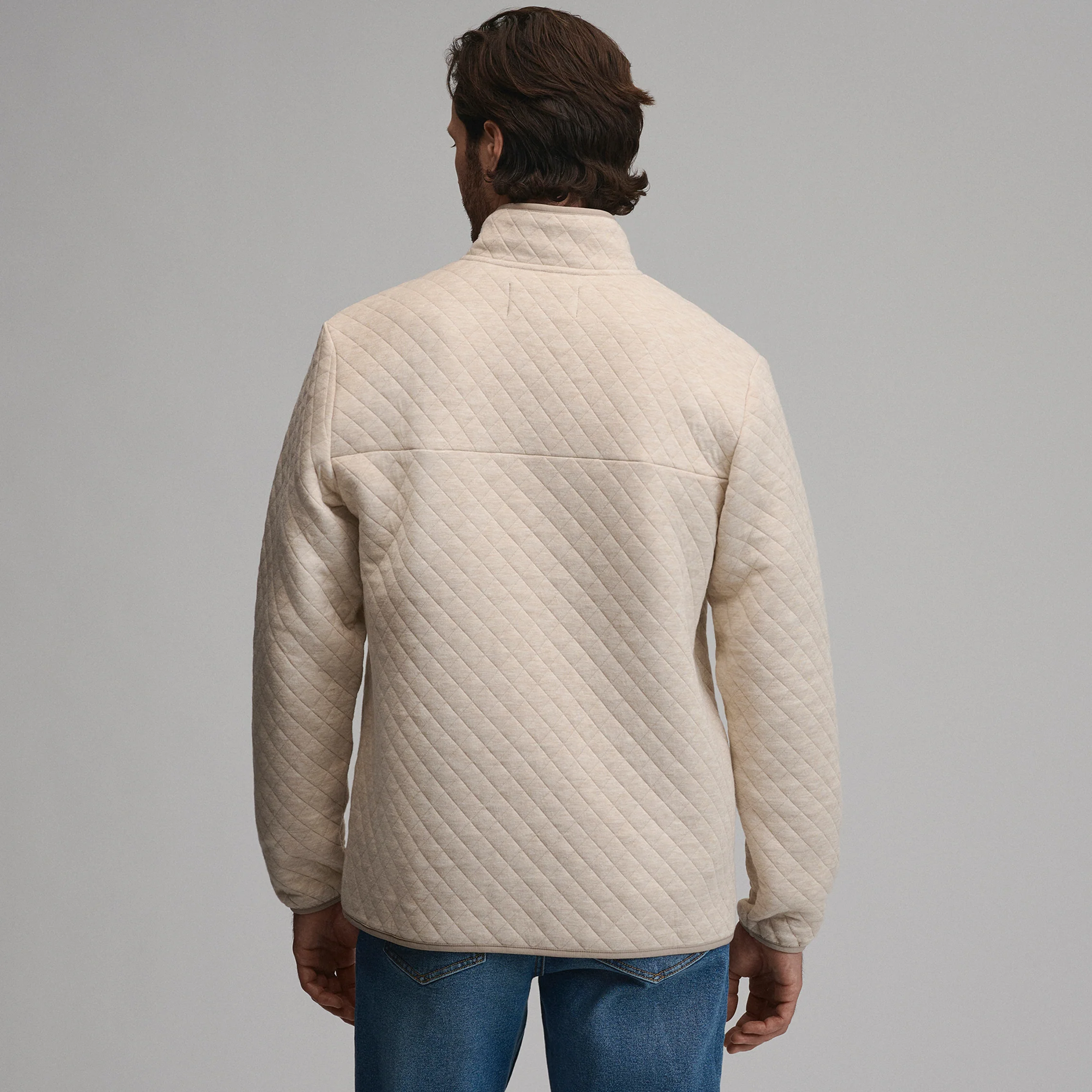 Men's Quilted Quarter-Zip Pullover