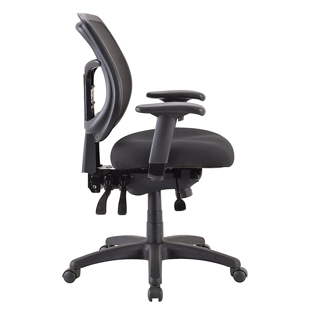 Eurotech Seating Apollo Ergonomic Task Chair, Black, Mid Back