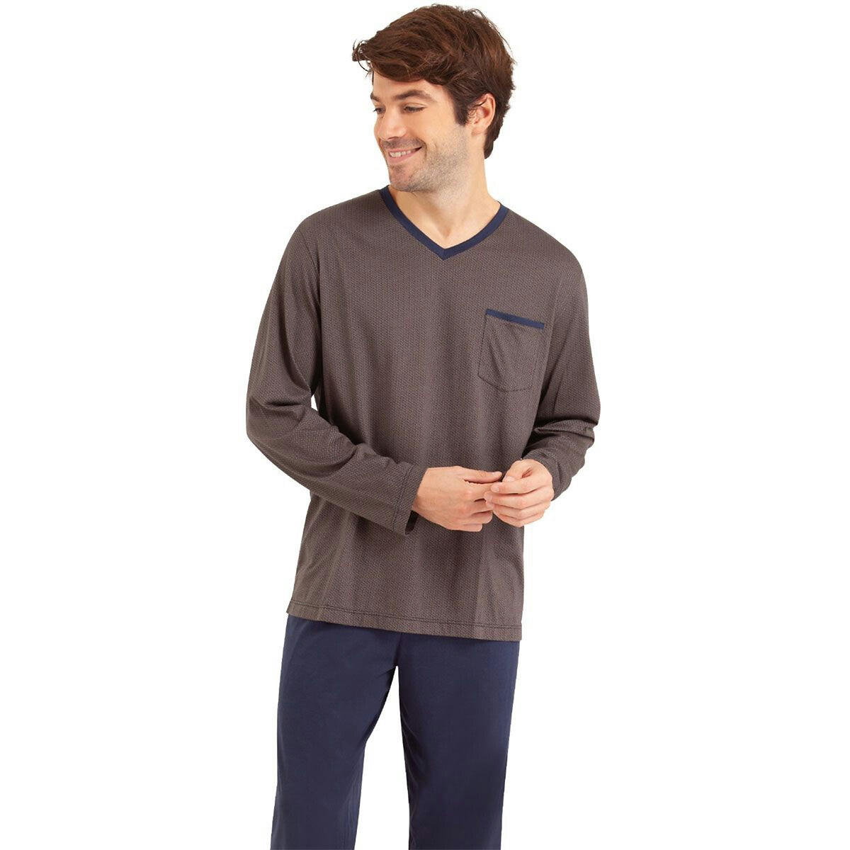 Pyjama T-shirt col V
