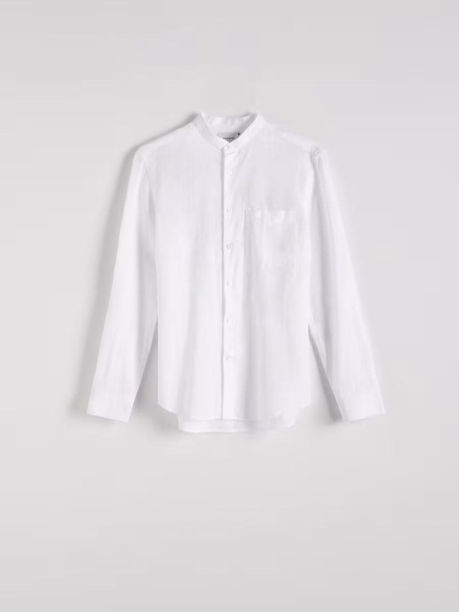 Regular Fit Shirt With Linen Blend