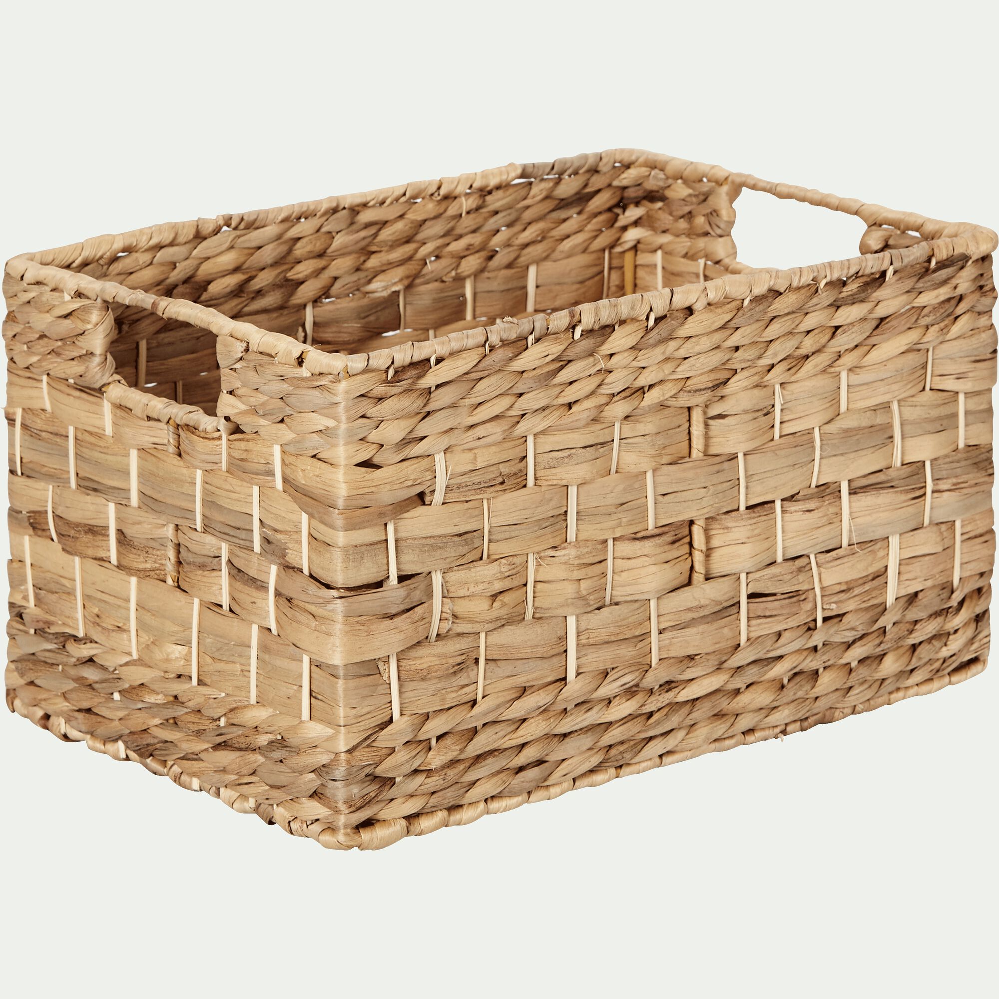 ABBADIA - Caisse de rangement en jacinthe d'eau H21xL35cm - naturel
