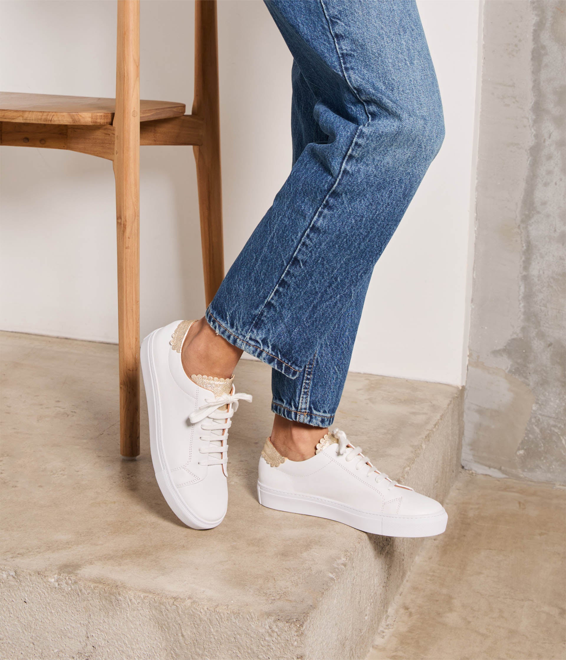 Baskets blanches Suzanne