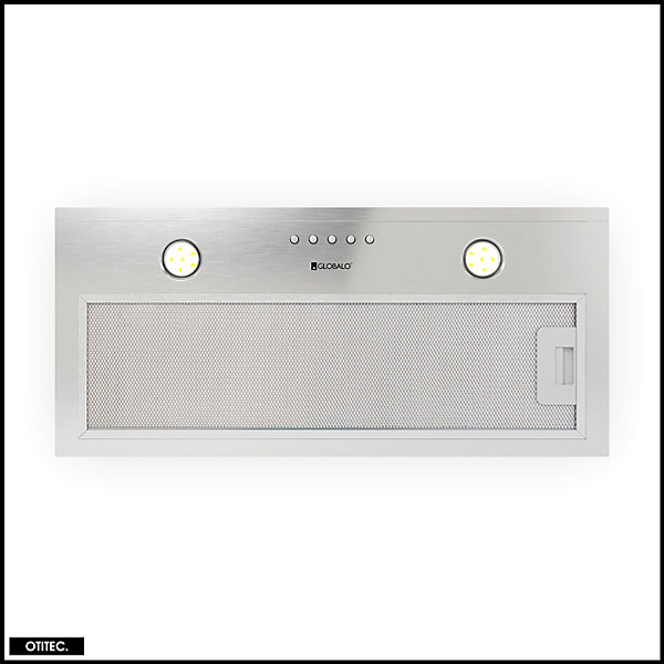 Hotte Casquette Aspirante Silencieuse - 60 cm - 320 m3/h - DELICO - Inox