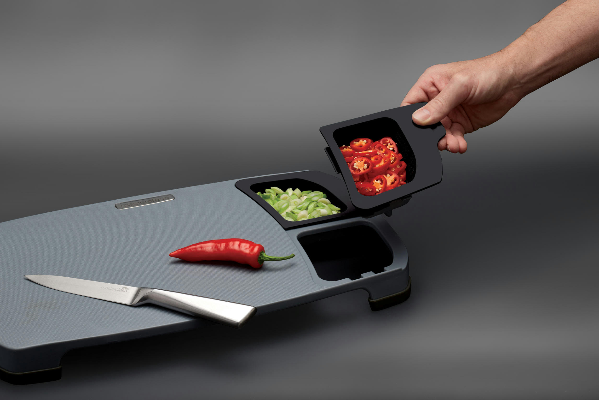 - Planche de hachage surelevé anti-dérapante-plastique gris