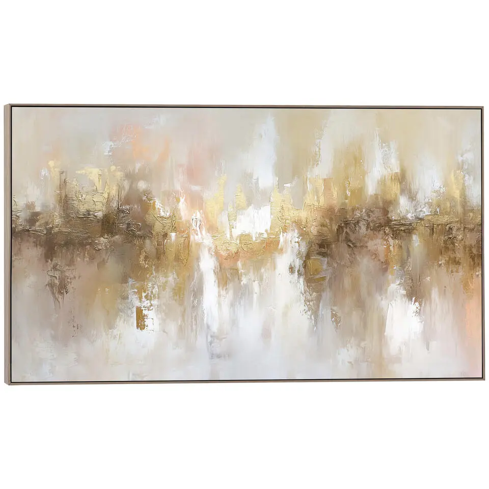 Schilderij Abstract - goudkleur - 70x118 cm