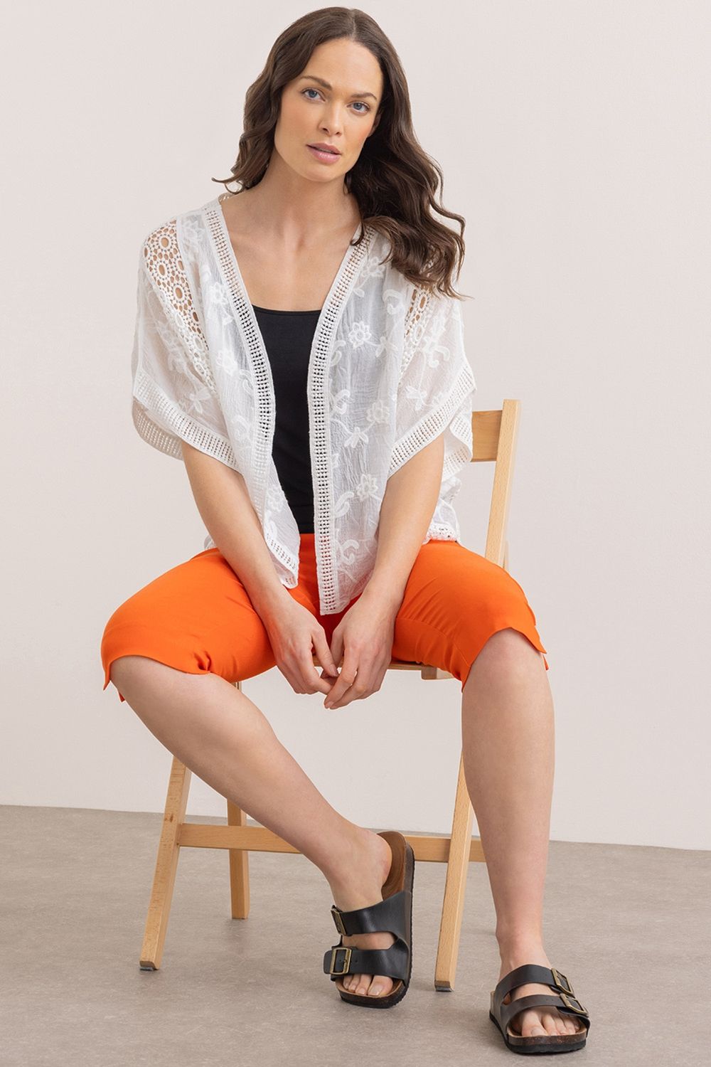Klass. Crochet Trim Cotton Cover Up