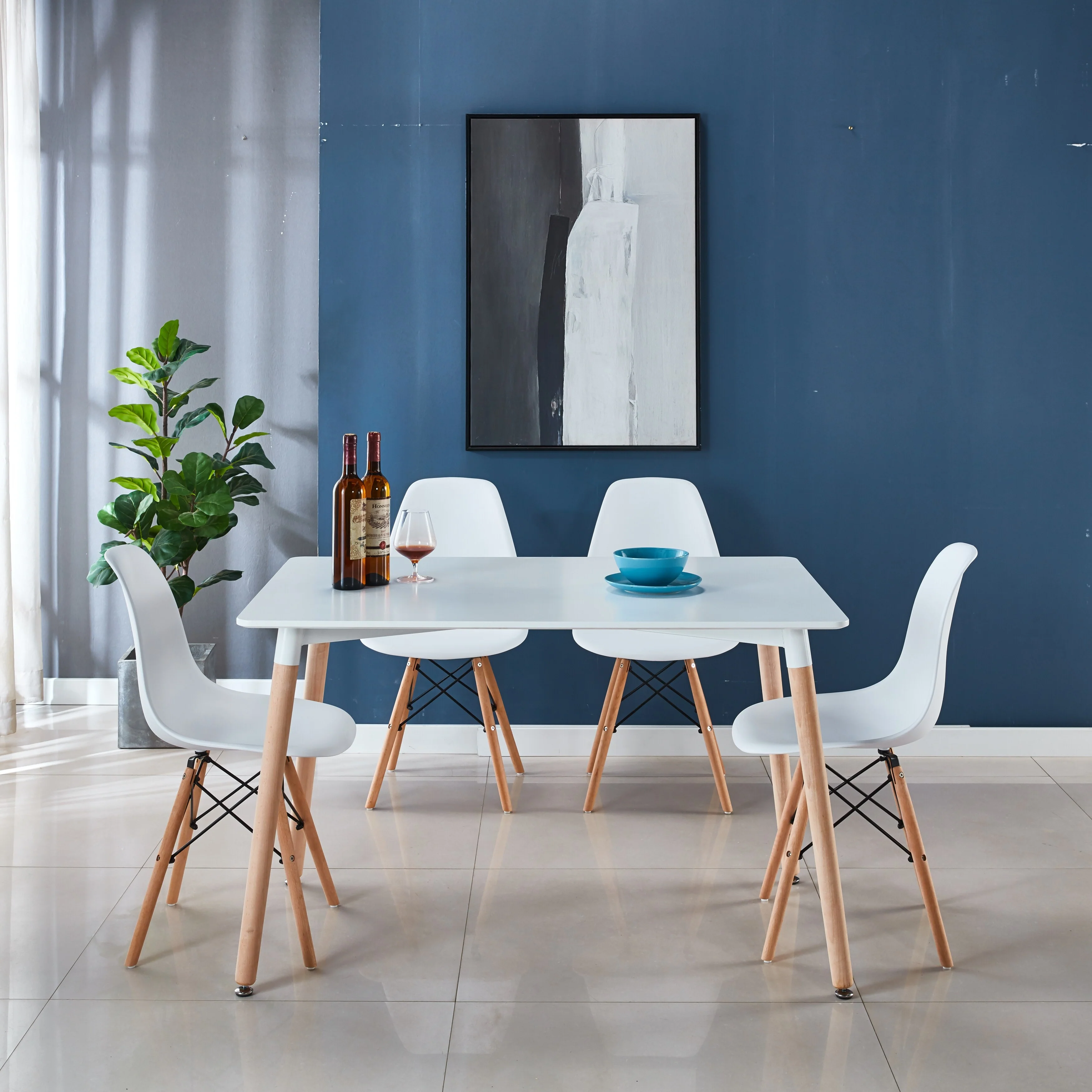 1+4 set,5piece dining set,kitchen set,KD chair,table and chair