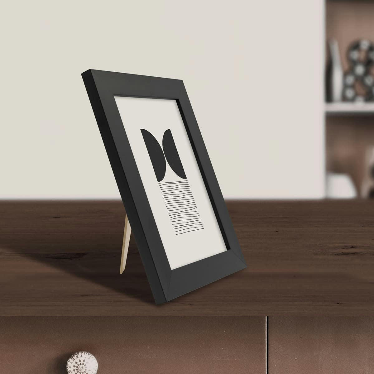 ETERNEL - Cadre photo design noir 13x18 cm bois reconstitué fsc