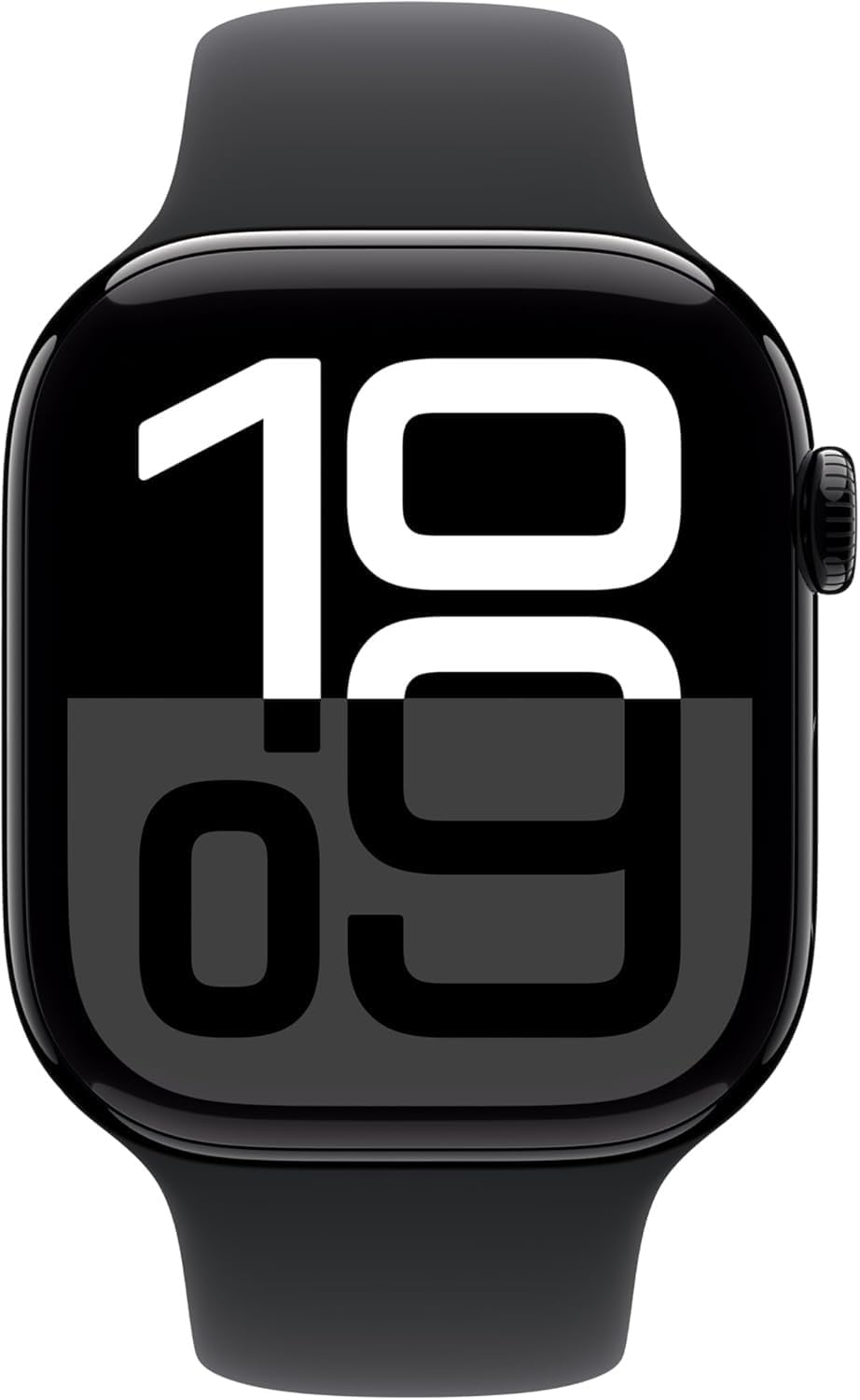 Apple Watch Series 10 [GPS  46mm] - Jet Black Aluminum Case with Black Sport Band  M/L (Renewed)