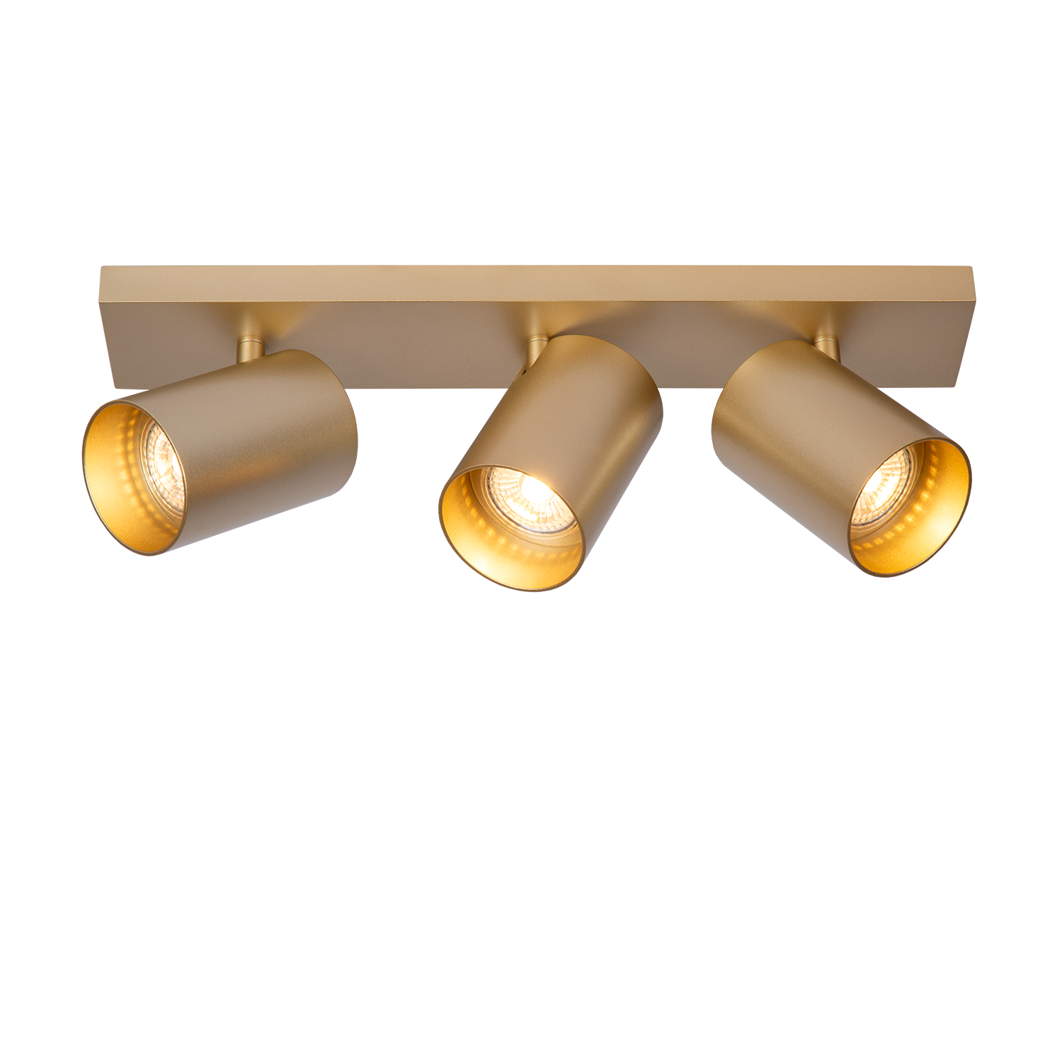 Atmooz Nuo 3 Plafondlamp – Goud – Ø7 cm – 3 Kantelbare Spots – Metaal