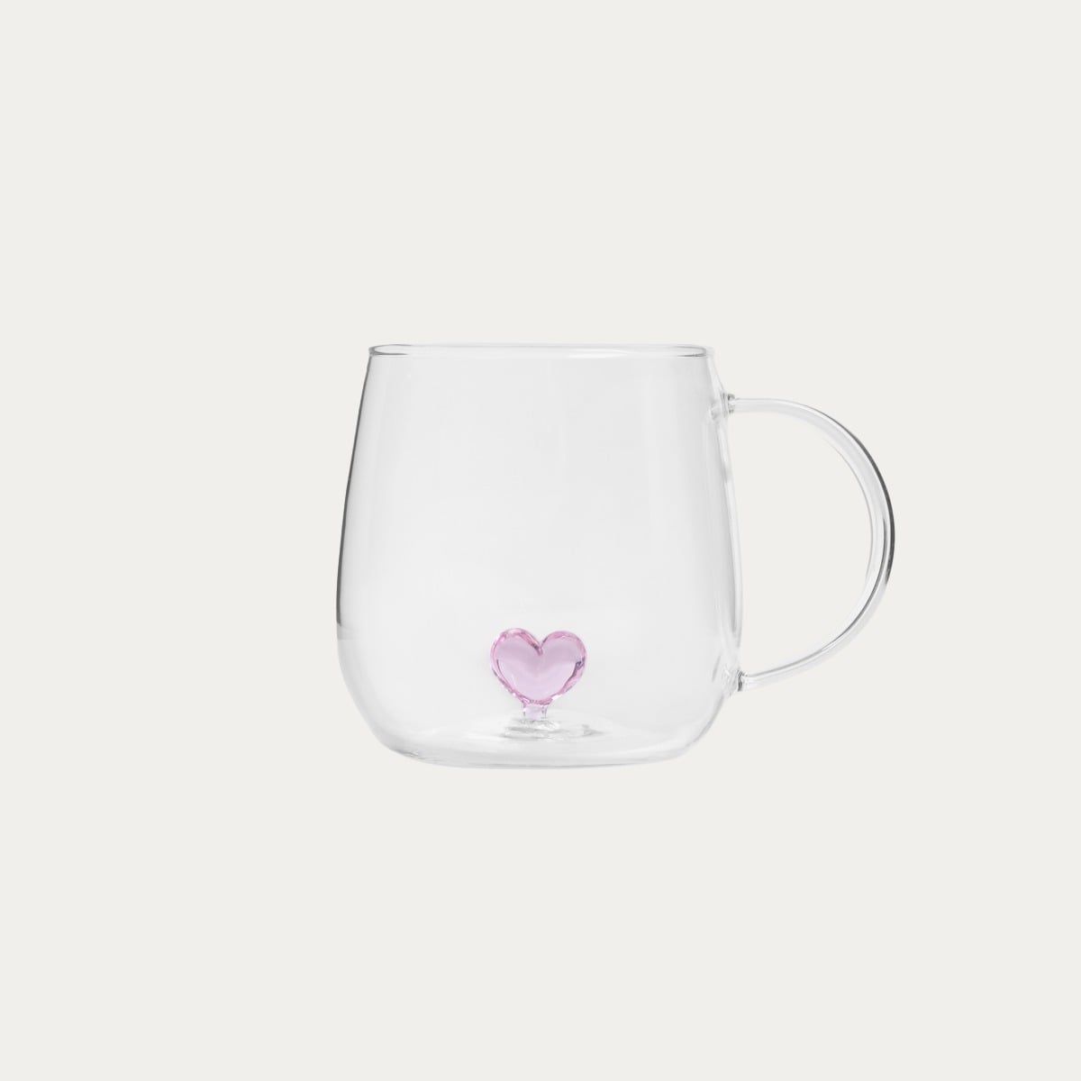 Szklanka CORAZON z sercem w środku i uchem 0,4 l