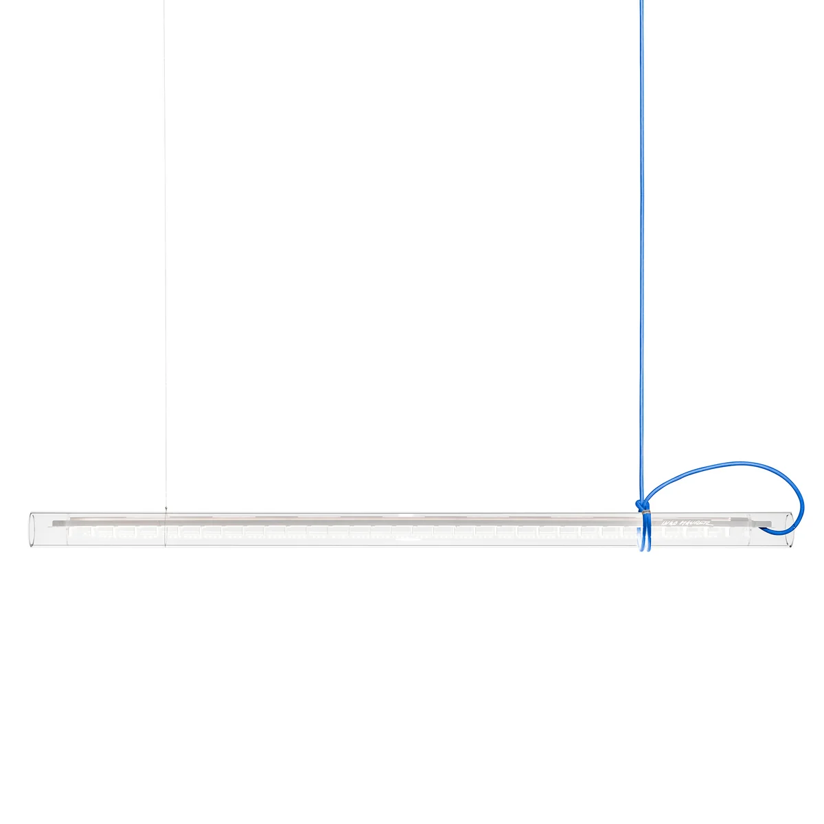 Ingo Maurer - Tubular LED Pendelleuchte, weiß / blau