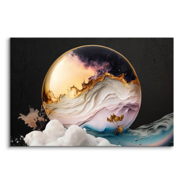 Obraz Abstrakcyjny Marmur W Stylu Glamour 30x20cm