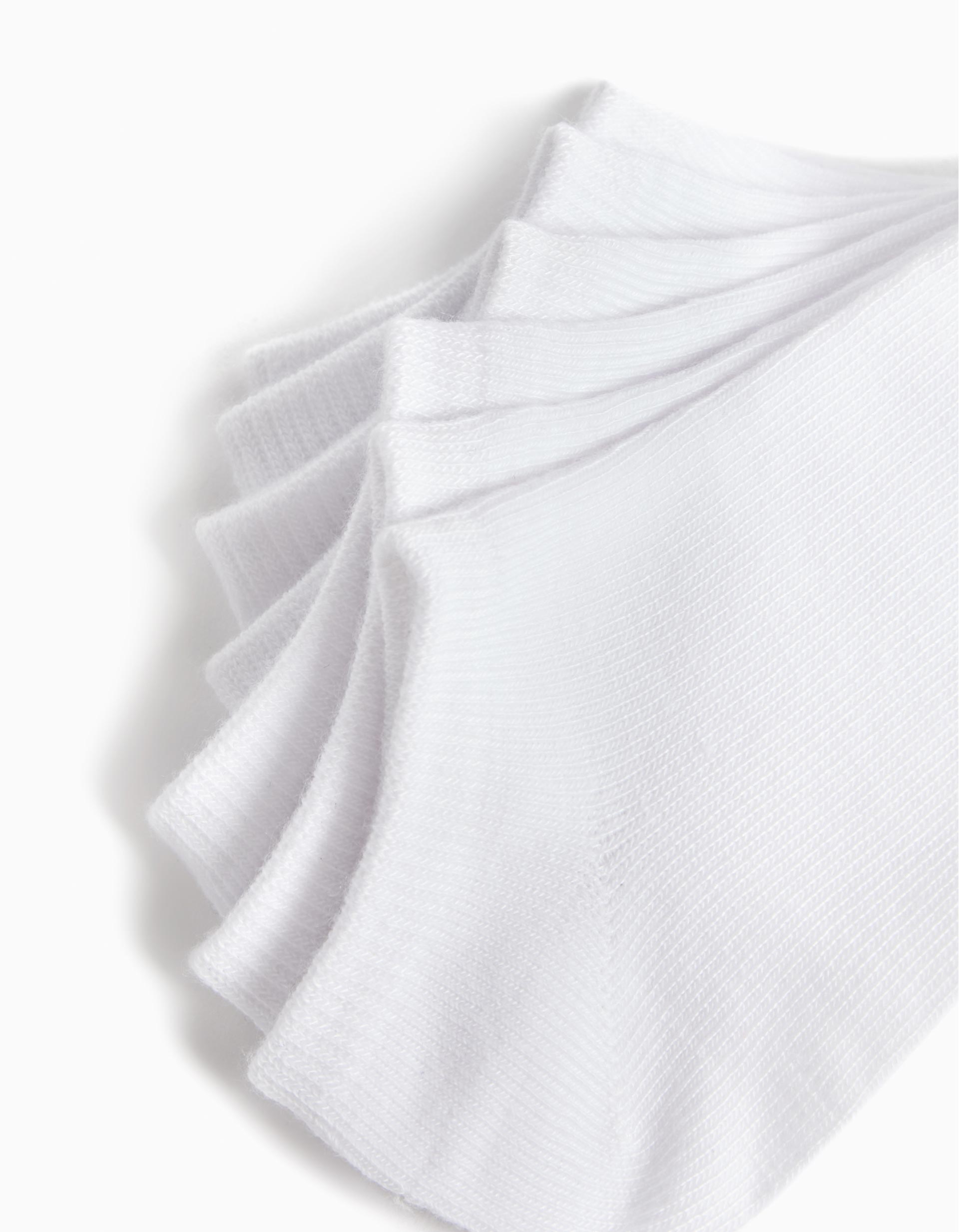 Pack 7 Pares de Meias Tornozelo, Criança, Branco