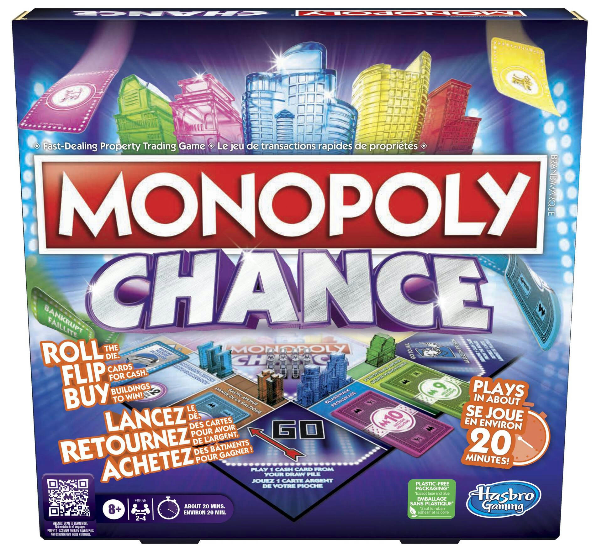 Hasbro Games Monopoly Chance 20-Minute Board Game, Ages 8+