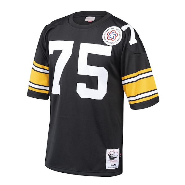 Joe Greene Pittsburgh Steelers 1975 Authentic Throwback Retired Player Jersey - Black