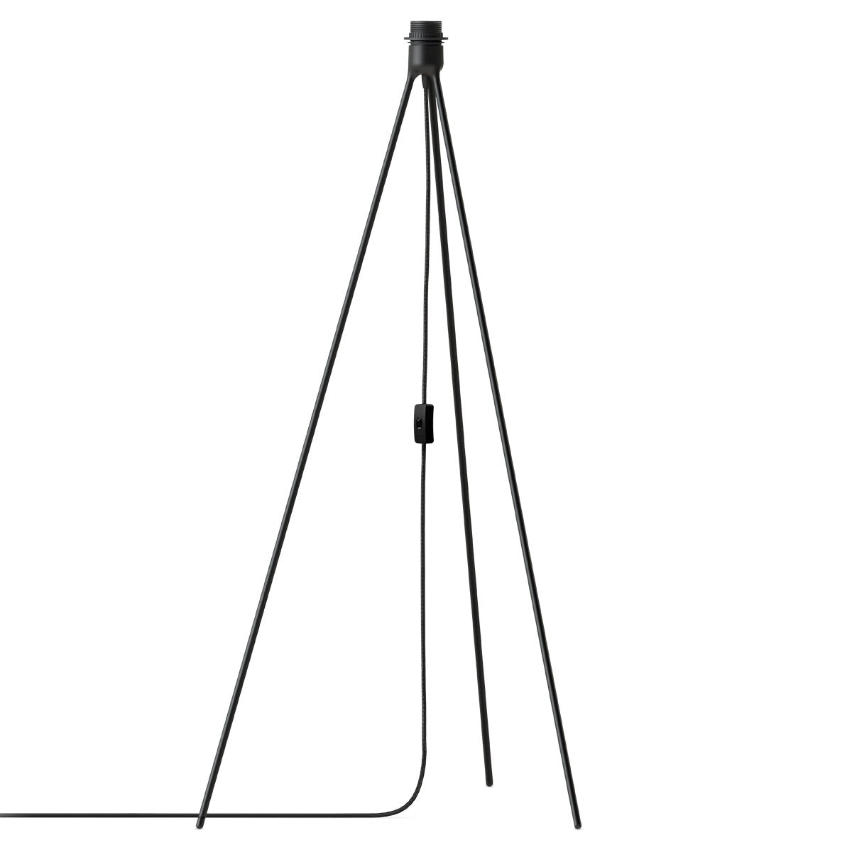 Umage Eos X-large vloerlamp light brown - met tripod zwart - Ø 75 cm