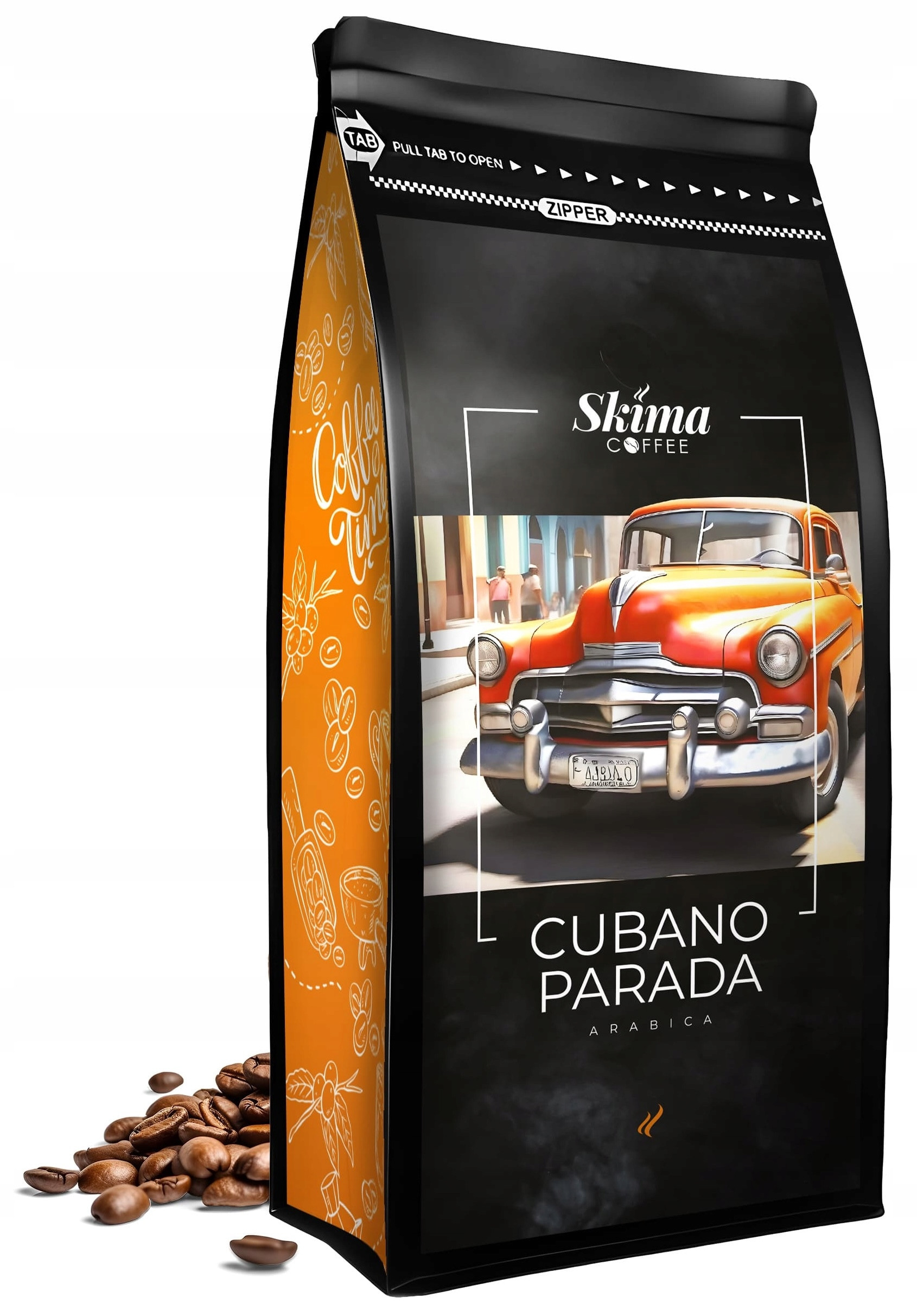 Kawa ziarnista 1kg Cubano Parada 100% Arabica Świeża do ekspresu