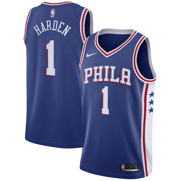 James Harden Philadelphia 76ers Nike Swingman Jersey - Icon Edition - Royal
