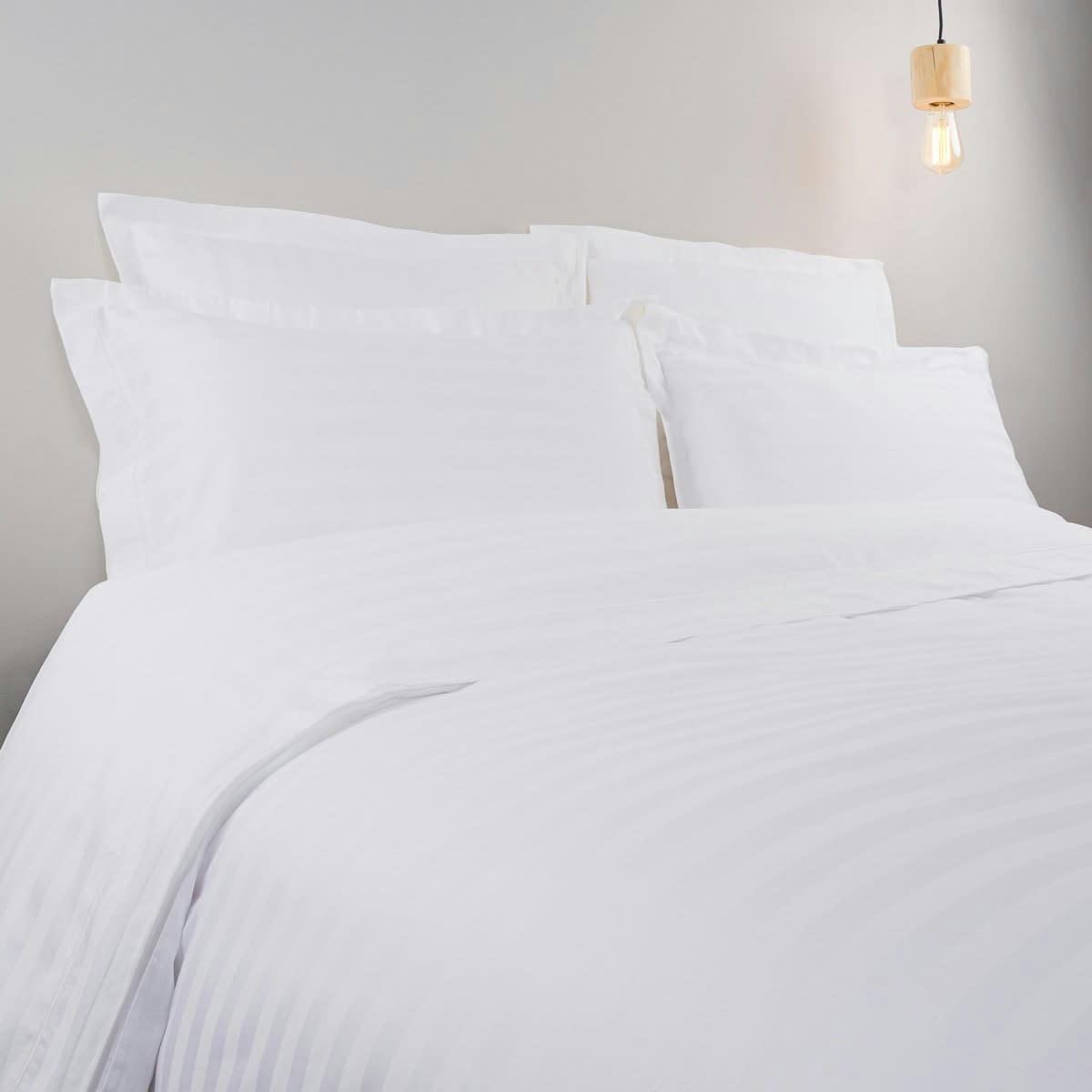 REVE BLANC - Drap housse en Satin Blanc 90x190 cm