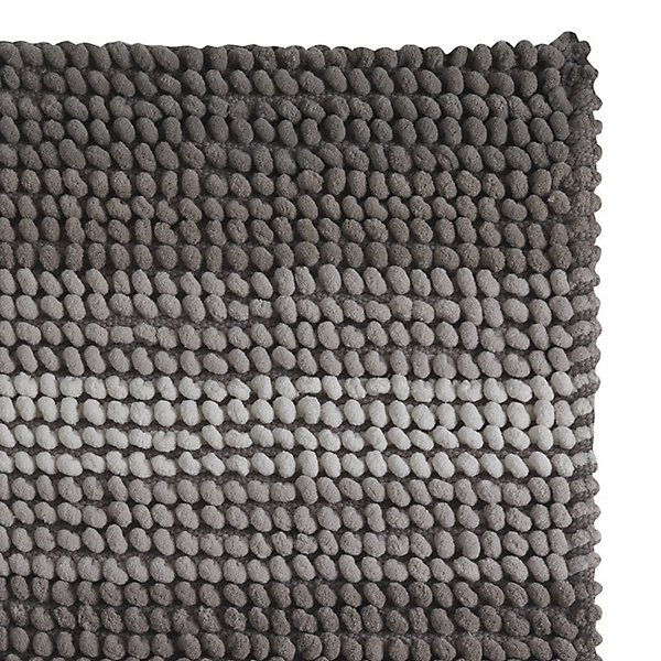 Benjamin 50X80 Gris Tourterelle Tapis De Bain Antidérapant Kiamami Valentina