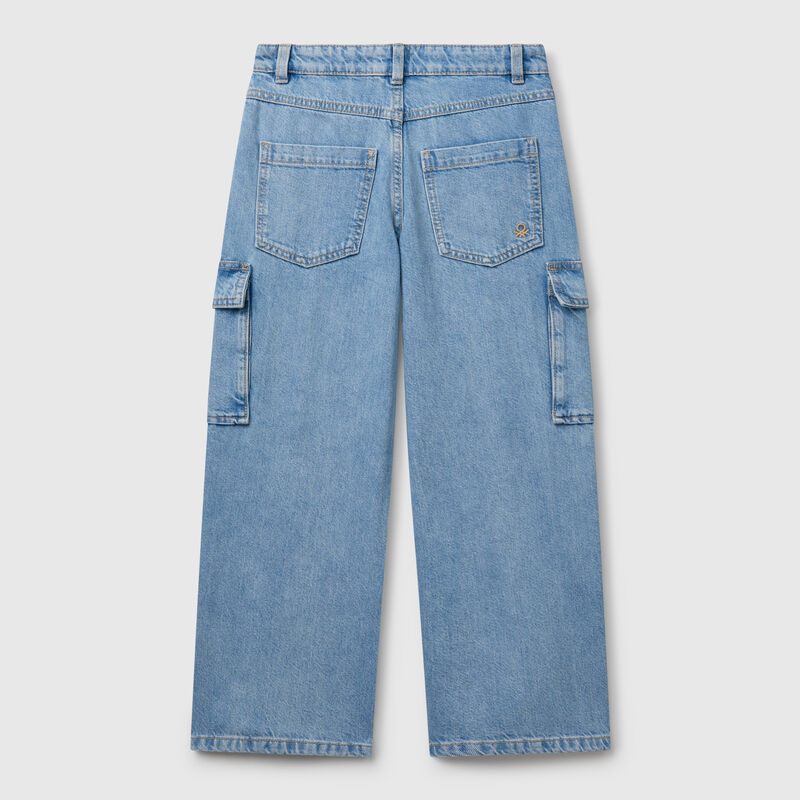 Cargo jeans in 100% cotton