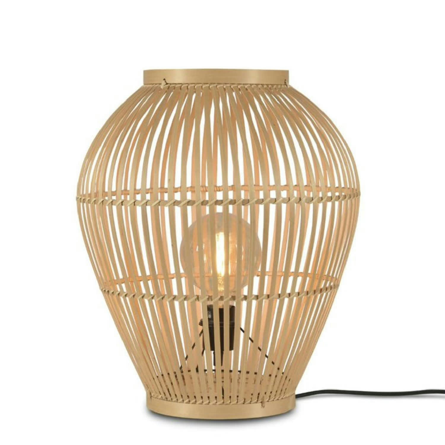 TUVALU - Lampe de sol bambou H50cm