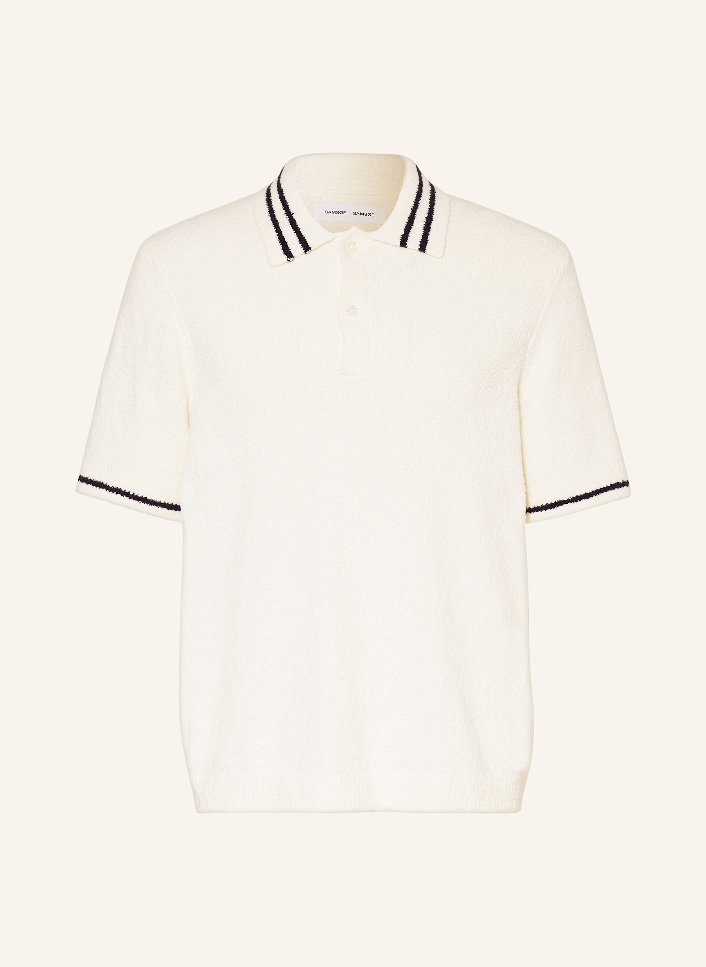 SAMSØE  SAMSØE Strick-Poloshirt SAPEDRO