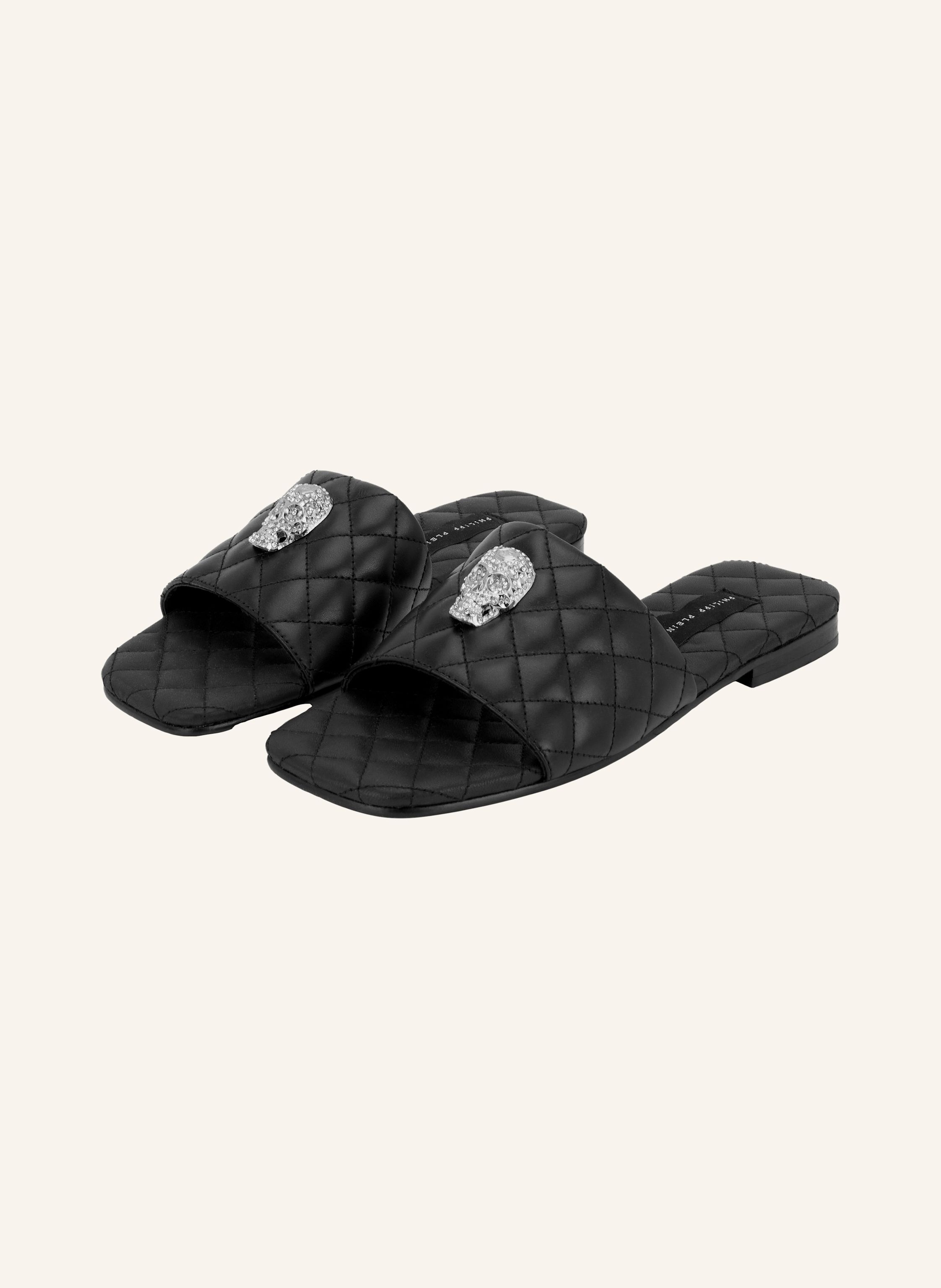 PHILIPP PLEIN Flache Sandalen SKULL