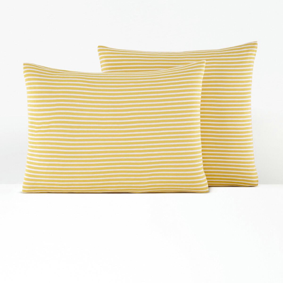 Taie d'oreiller jersey coton/modal Dolsi Jaune