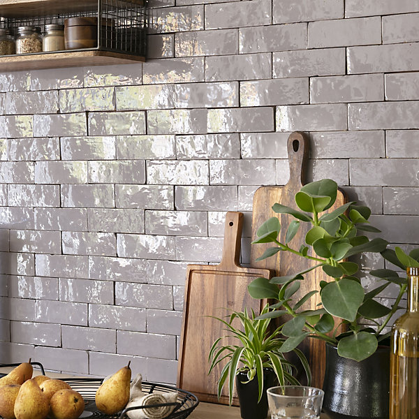 Carrelage Zellige Marocain Gris Clair 5x15 cm (vendu par 1 m²) - RO'MA NATURE