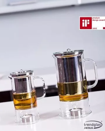 Dzbanek 1,2 L szklany ze zintegrowanym podgrzewaczem Trendglas - SIGN 4E.116019