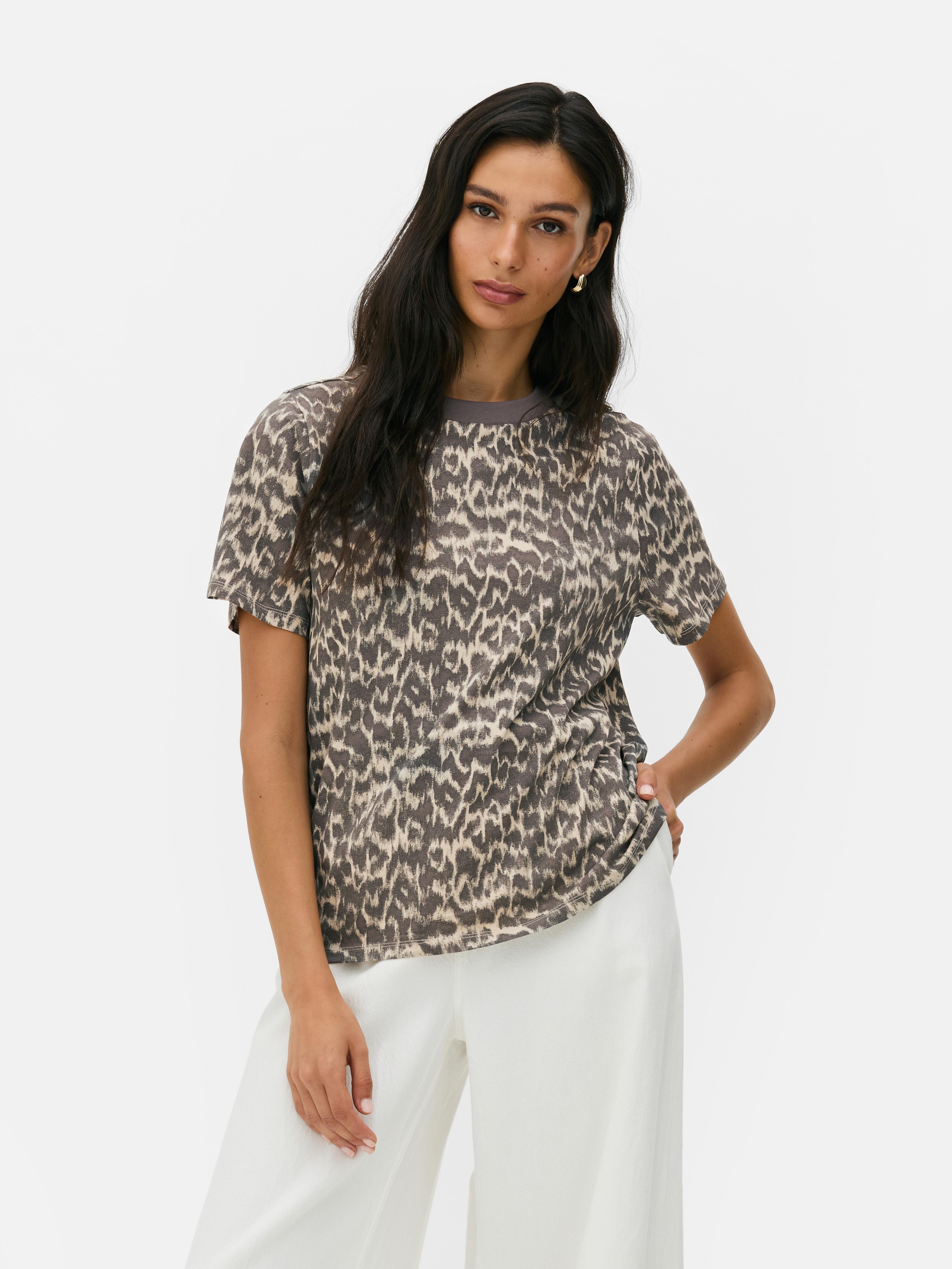Cotton Allover Print Tee