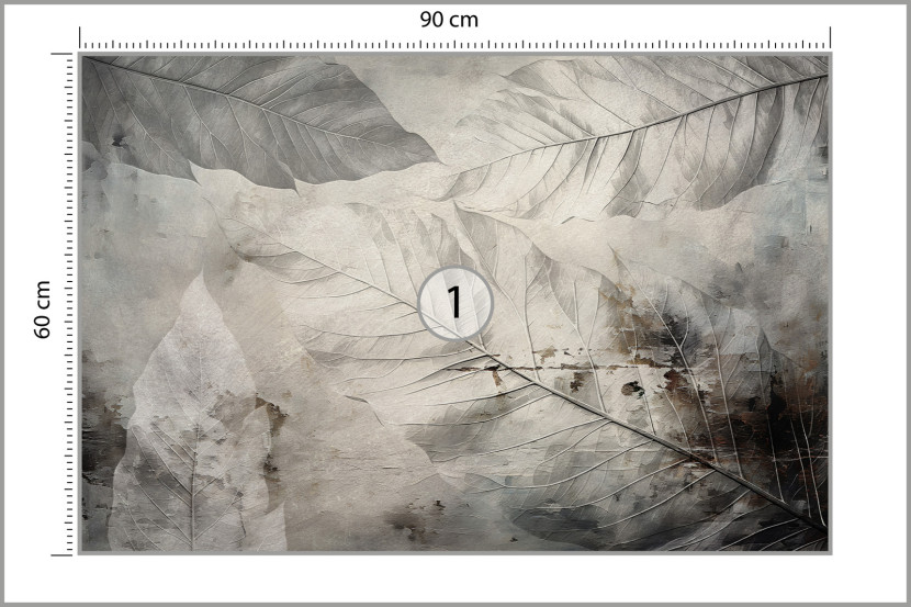 Fototapeta Abstrakcyjne Liście 90x60cm