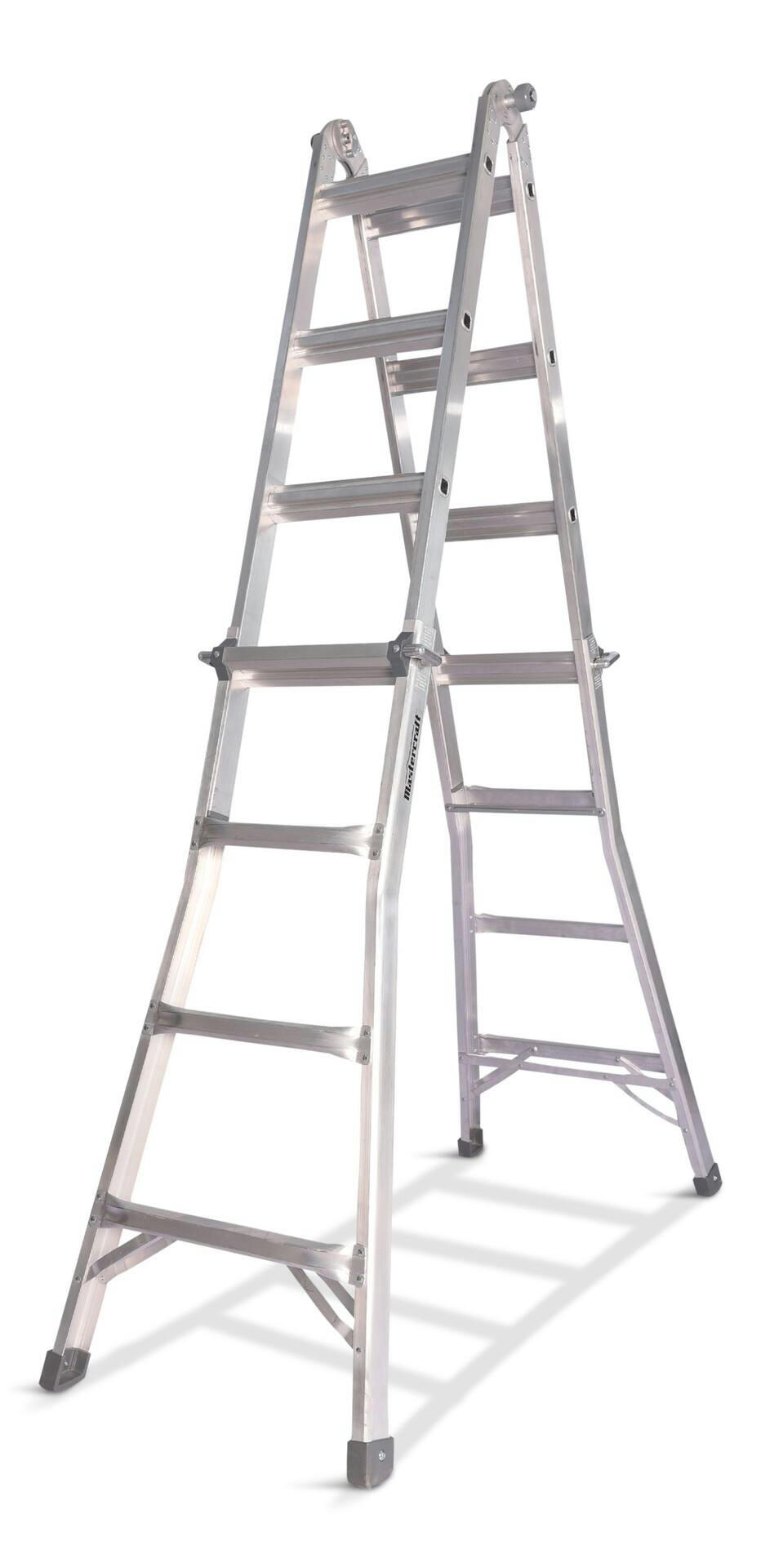 Mastercraft CSA Grade 1 Aluminum Multi-Task Ladder, 17-ft, 250-lb