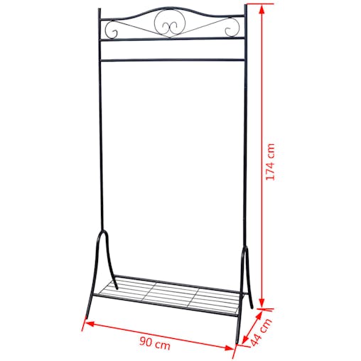 NNEVL Clothing Rack Black Steel