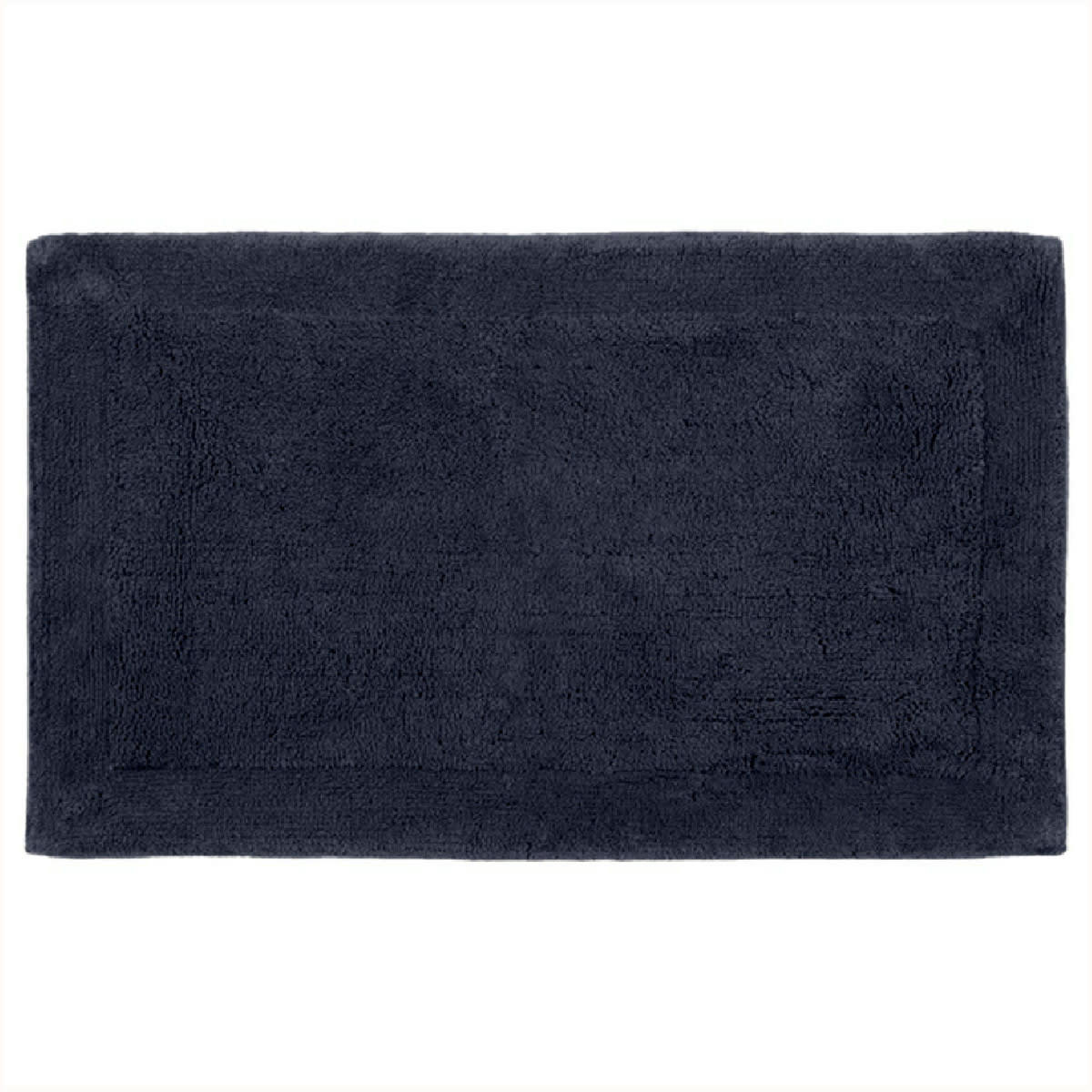 NUANCO - Tapis doux & épais de bain ou d'intérieur Bleu Nuit 50x80 cm