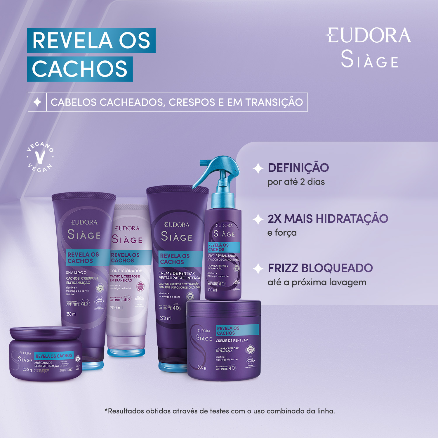 Creme Para Pentear Siàge Revela Os Cachos 270ml