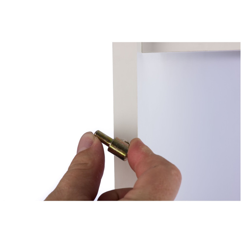 Fiche à tête plate en acier nickelé Ø 9 mm 2 pièces TEKNIBOX