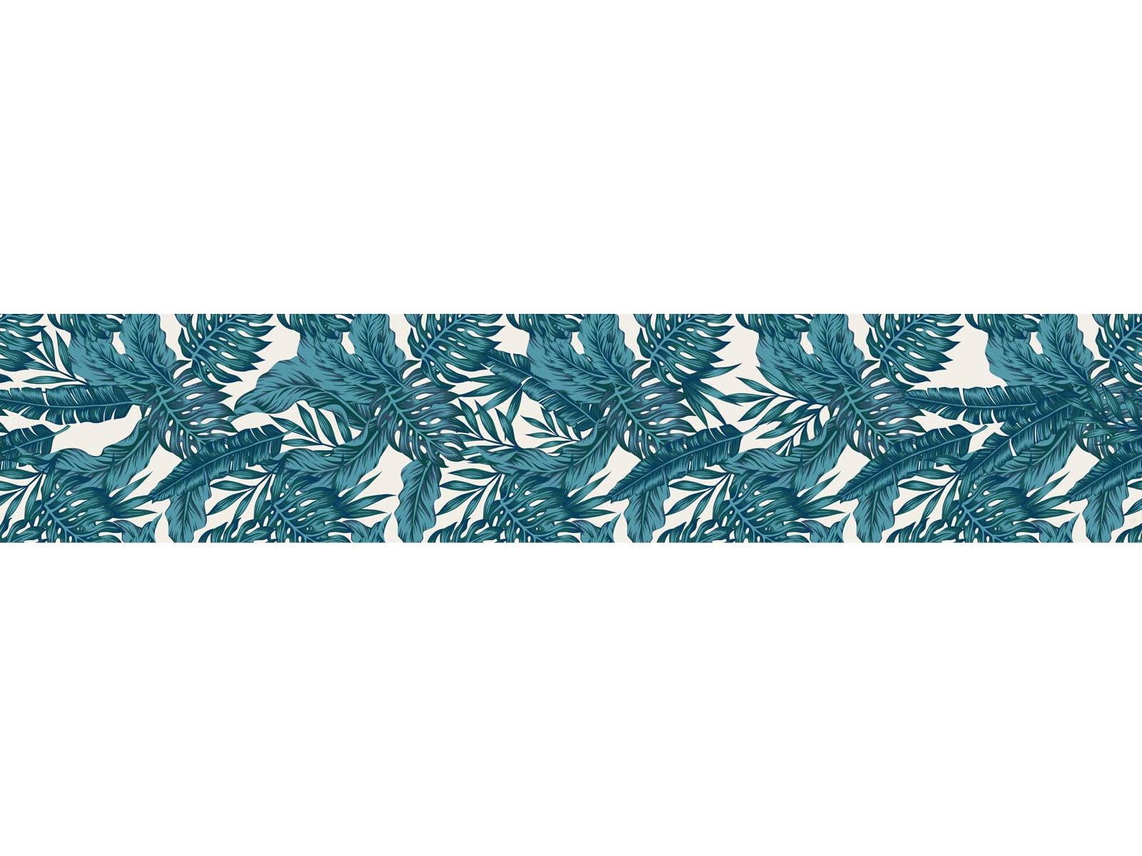 - Crédence adhésive palmeraie bleu paon 40cmx2m