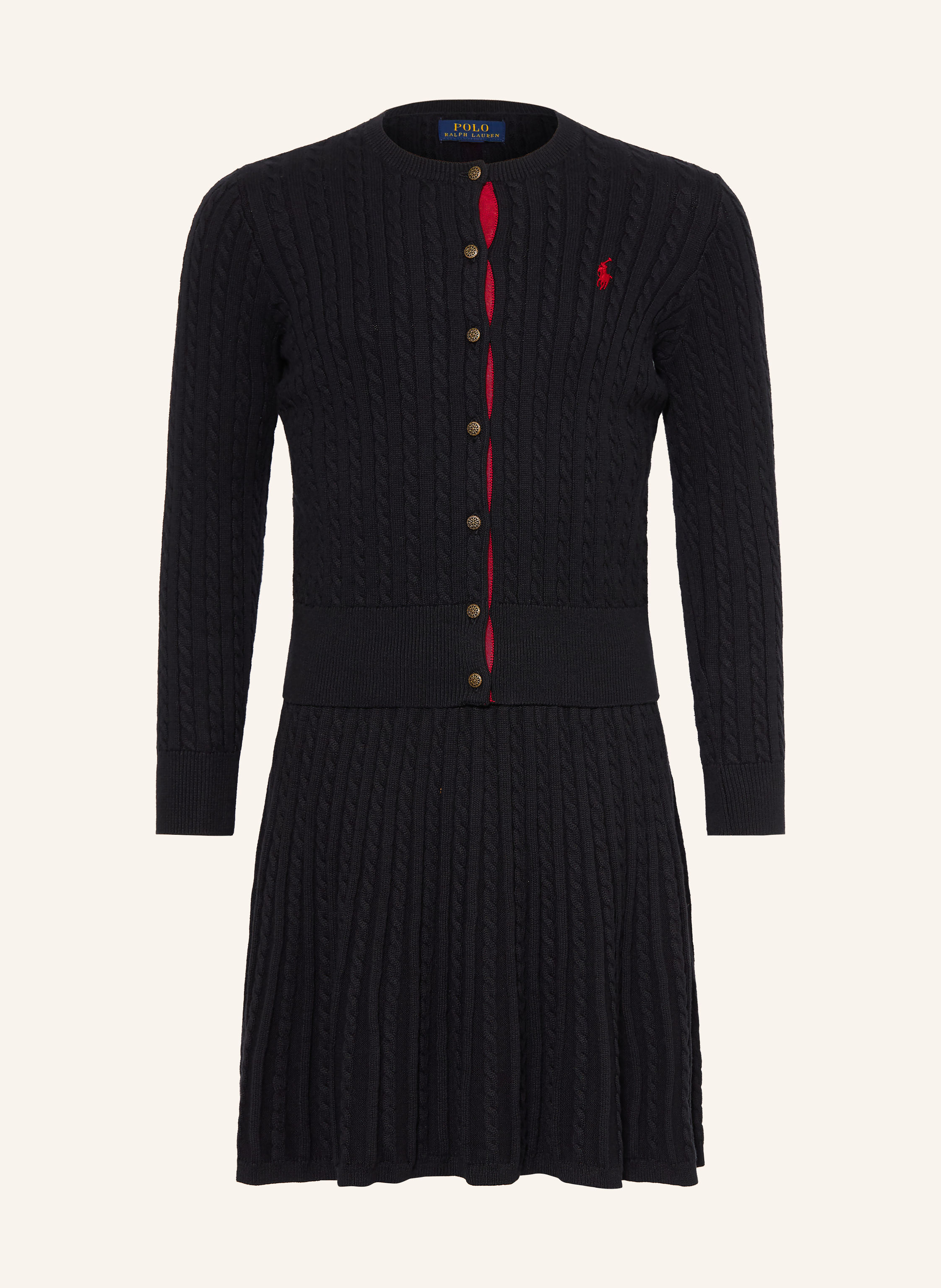 POLO RALPH LAUREN Set: Strickjacke und Strickrock