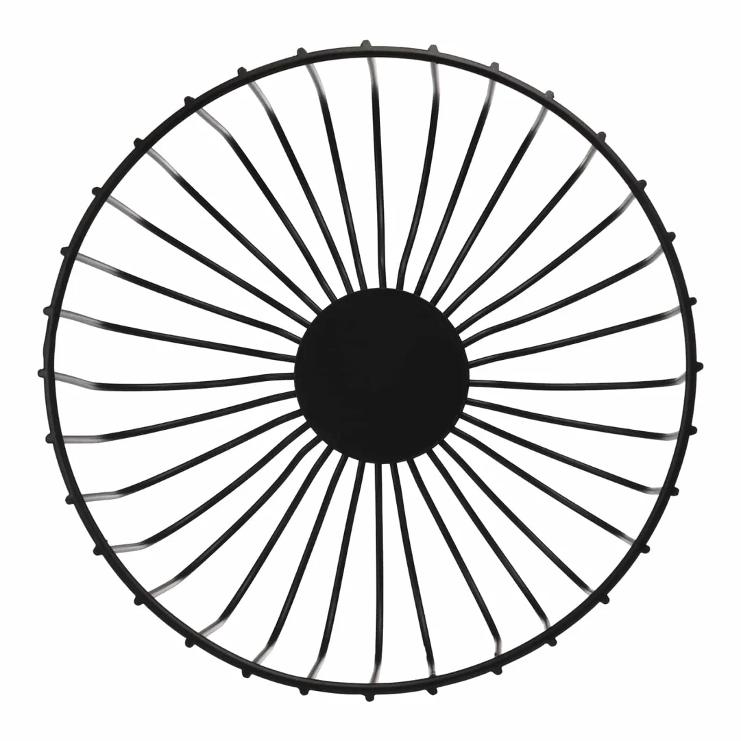 Aufbewahrungskorb Schwarz, ⌀ 25 cm, H 170 mm