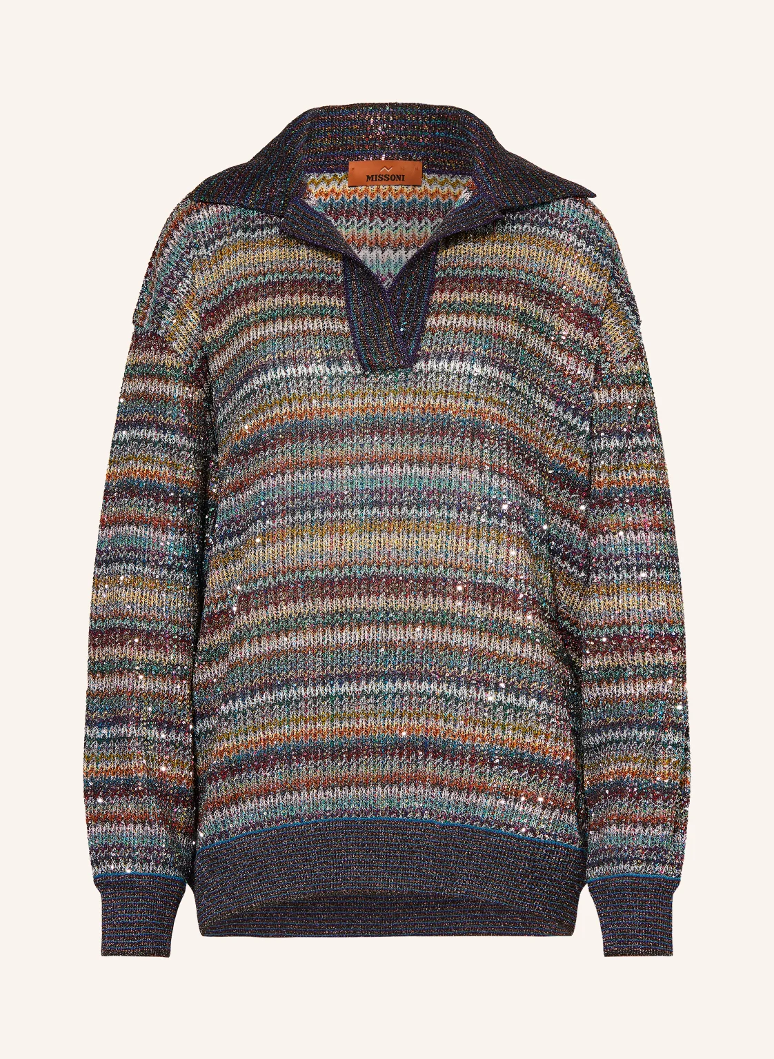MISSONI Pullover mit Pailletten und Glitzergarn