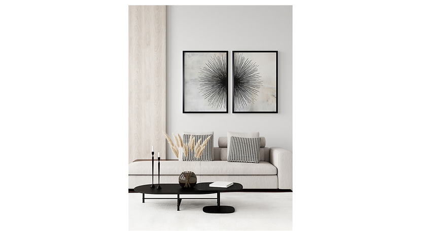 Obraz w ramie Rays Of The Sun No. 1 53x73 cm