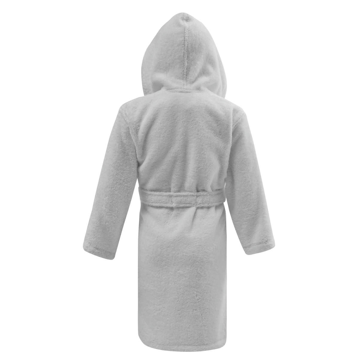 LUXURY - Peignoir enfant à capuche 450 g/m²  blanc 08/10 ans