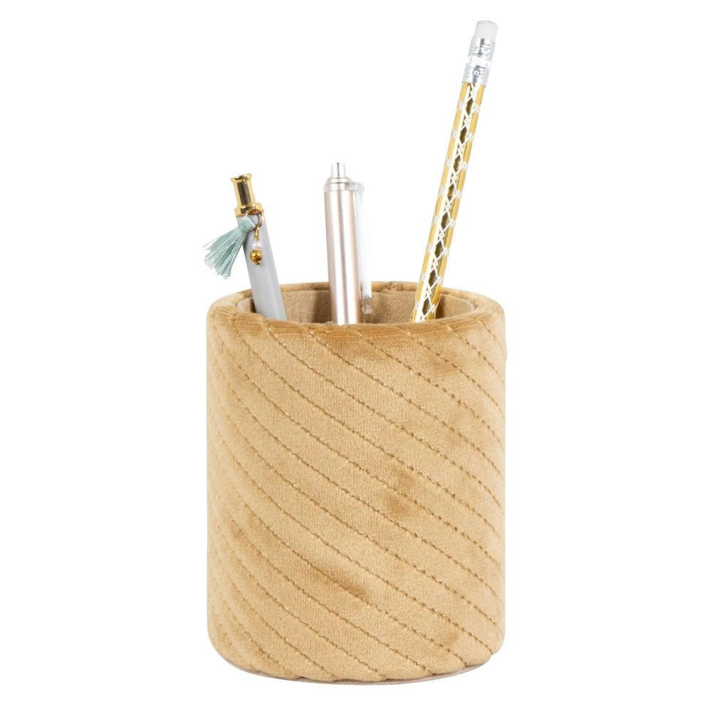 - Pot à crayons rose poudré