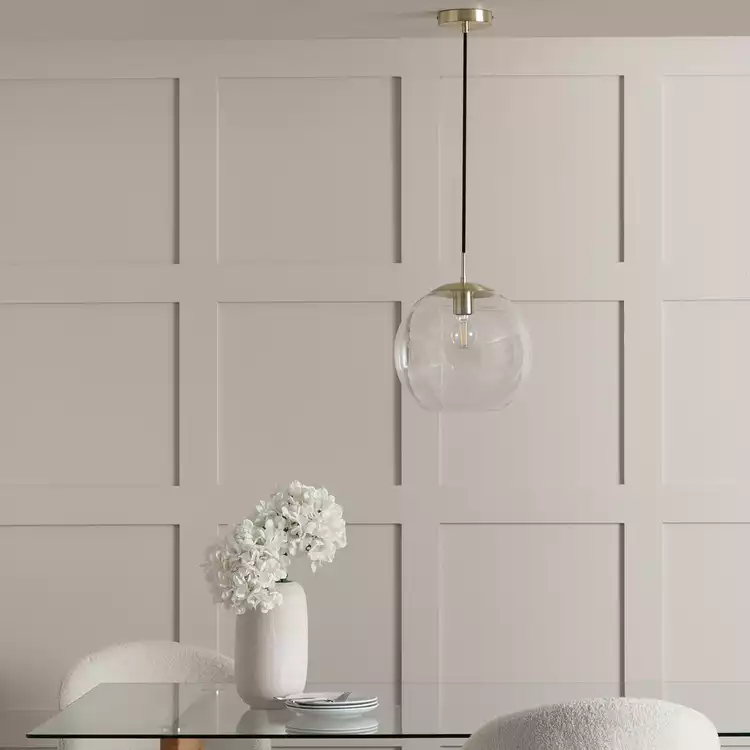 Habitat Coleman Metal Pendant Light - Brass