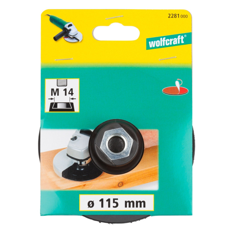 Plateau de ponçage auto-aggripant Ø 115 mm WOLFCRAFT