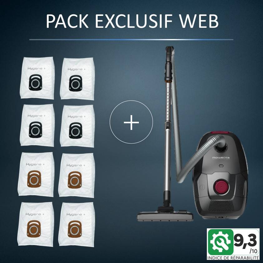 Pack Exclusif Web - Aspirateur GREEN FORCE MAX   8 sacs Hygiene