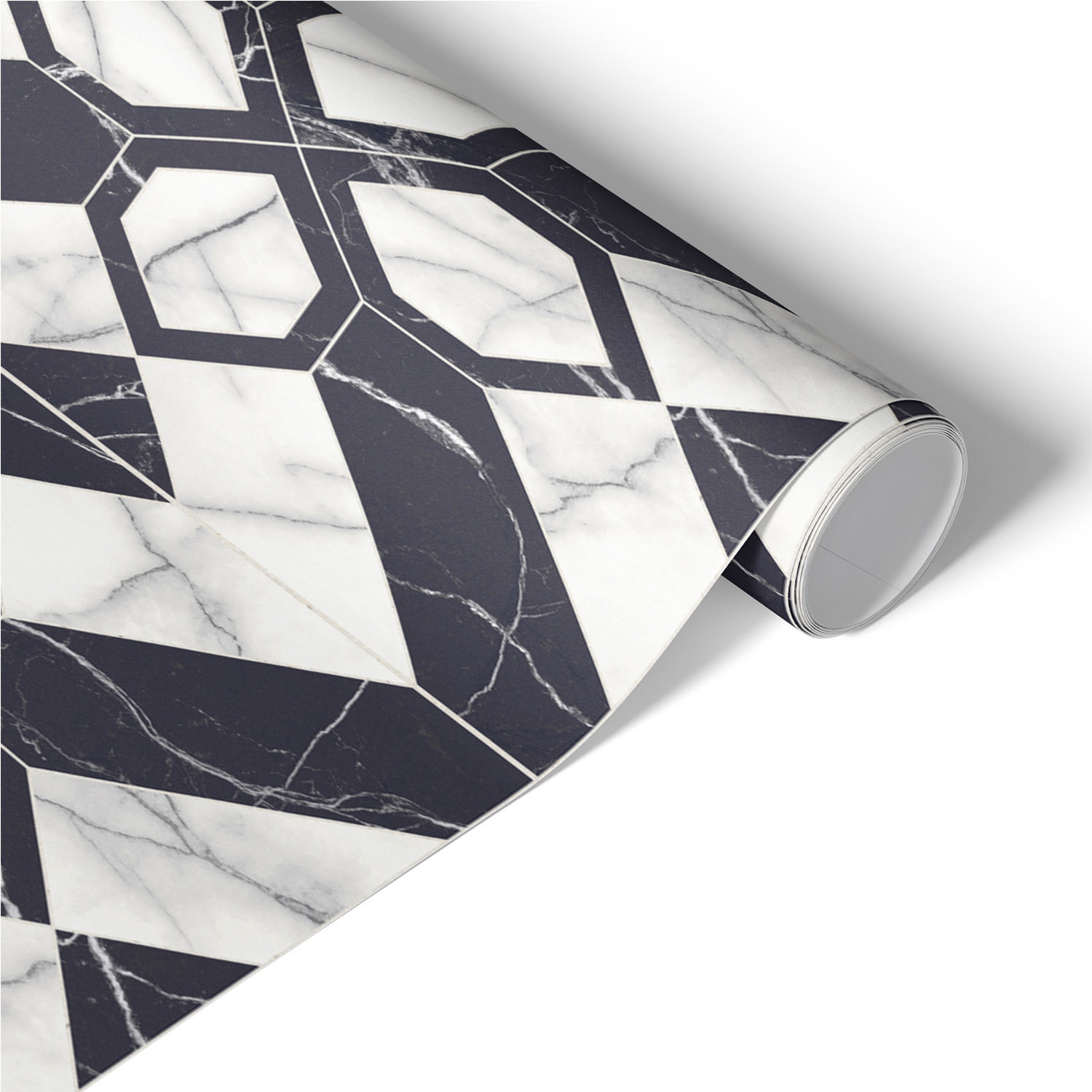 Okleina na meble Czarno-biała geometria 50x100 Folia samoprzylepna